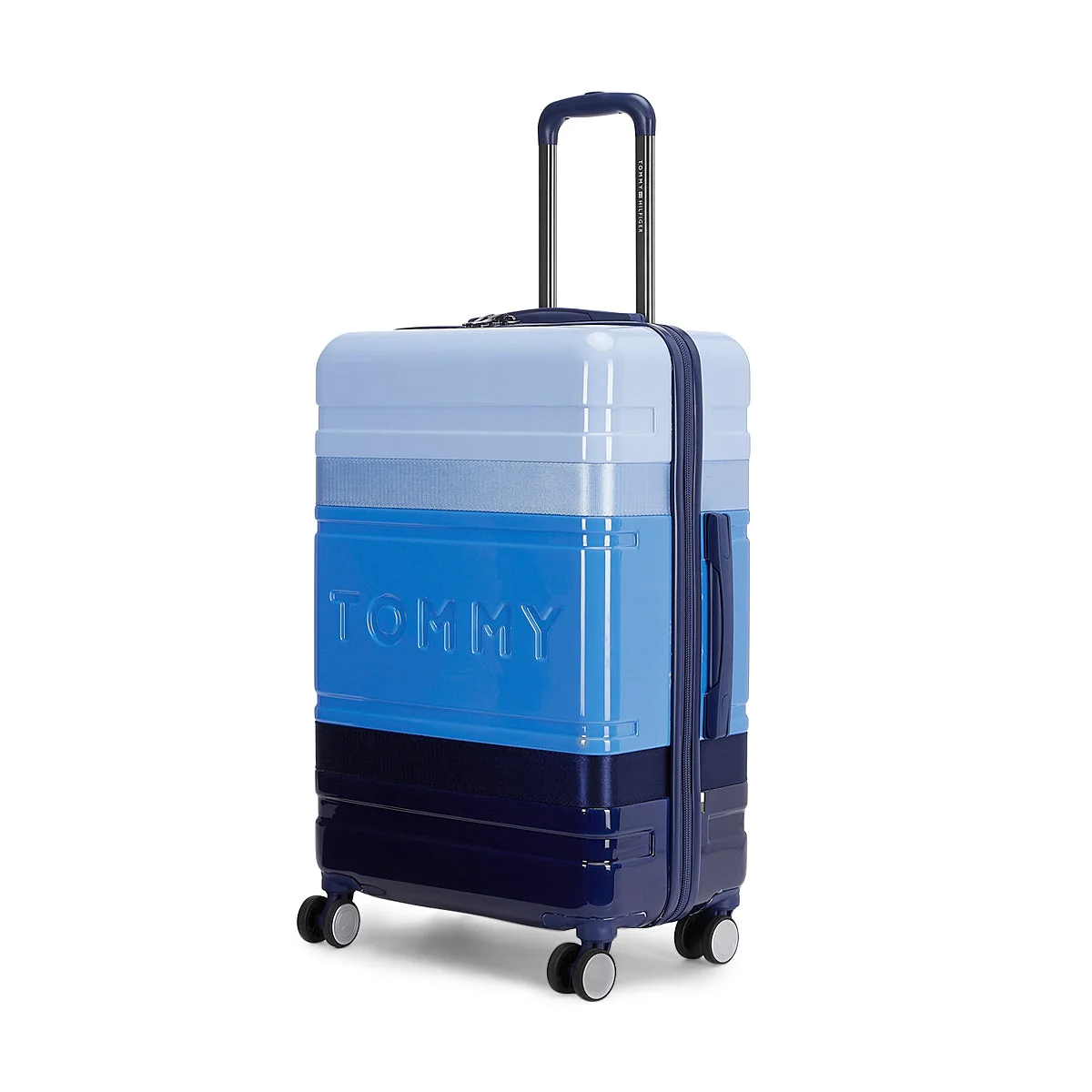 Tommy Hilfiger Unisex Triton Plus Hard Luggage Set of 2 Blue (Cabin & Mid) - Image 4