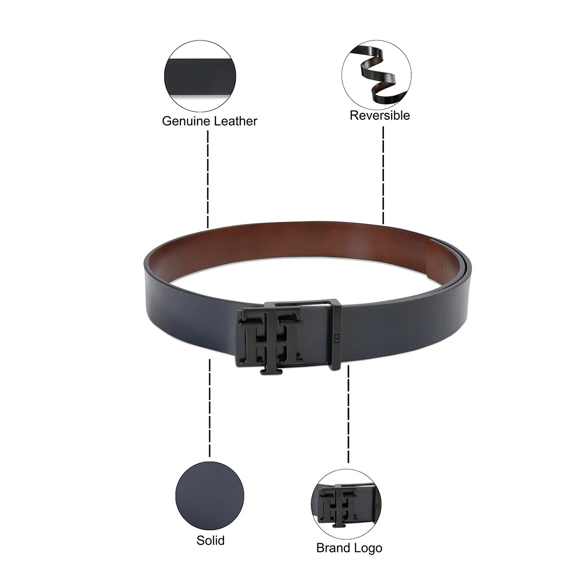Tommy Hilfiger Welles Men's Reversible Belt - Image 4