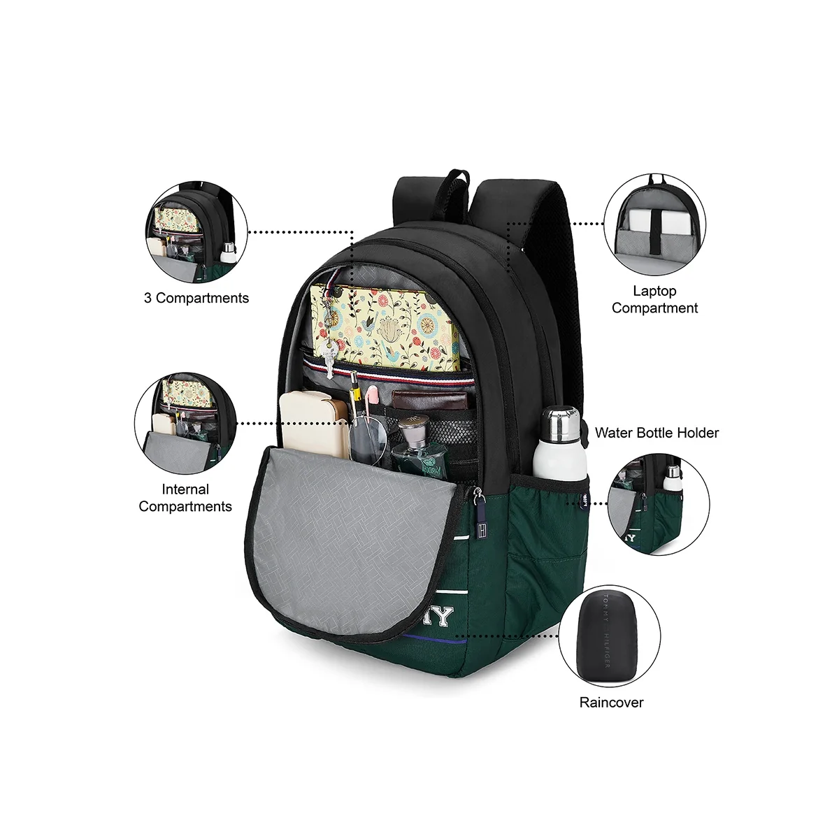 Tommy Hilfiger Zaire Laptop Backpack - Image 9