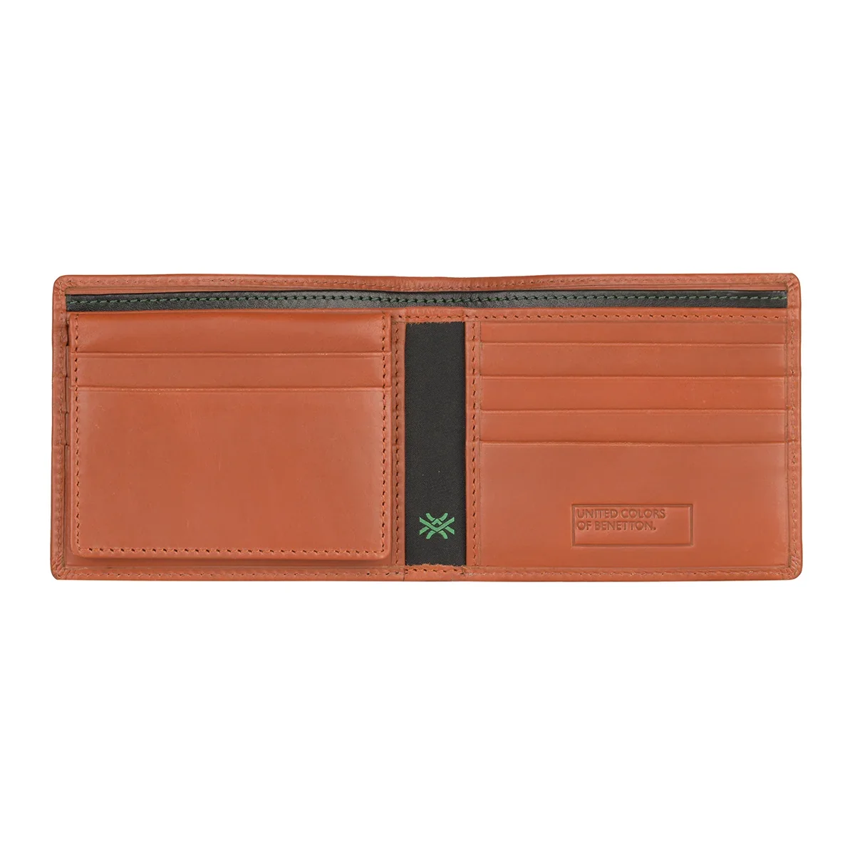 United Colors of Benetton Bron Men's Leather Passcase Wallet - Image 5