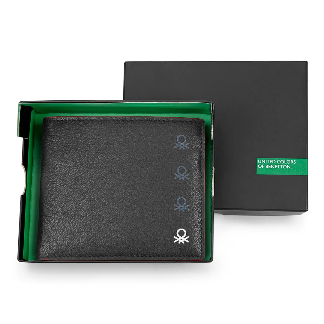 United Colors of Benetton Caspian Men's Leather Passcase Wallet - Image 7