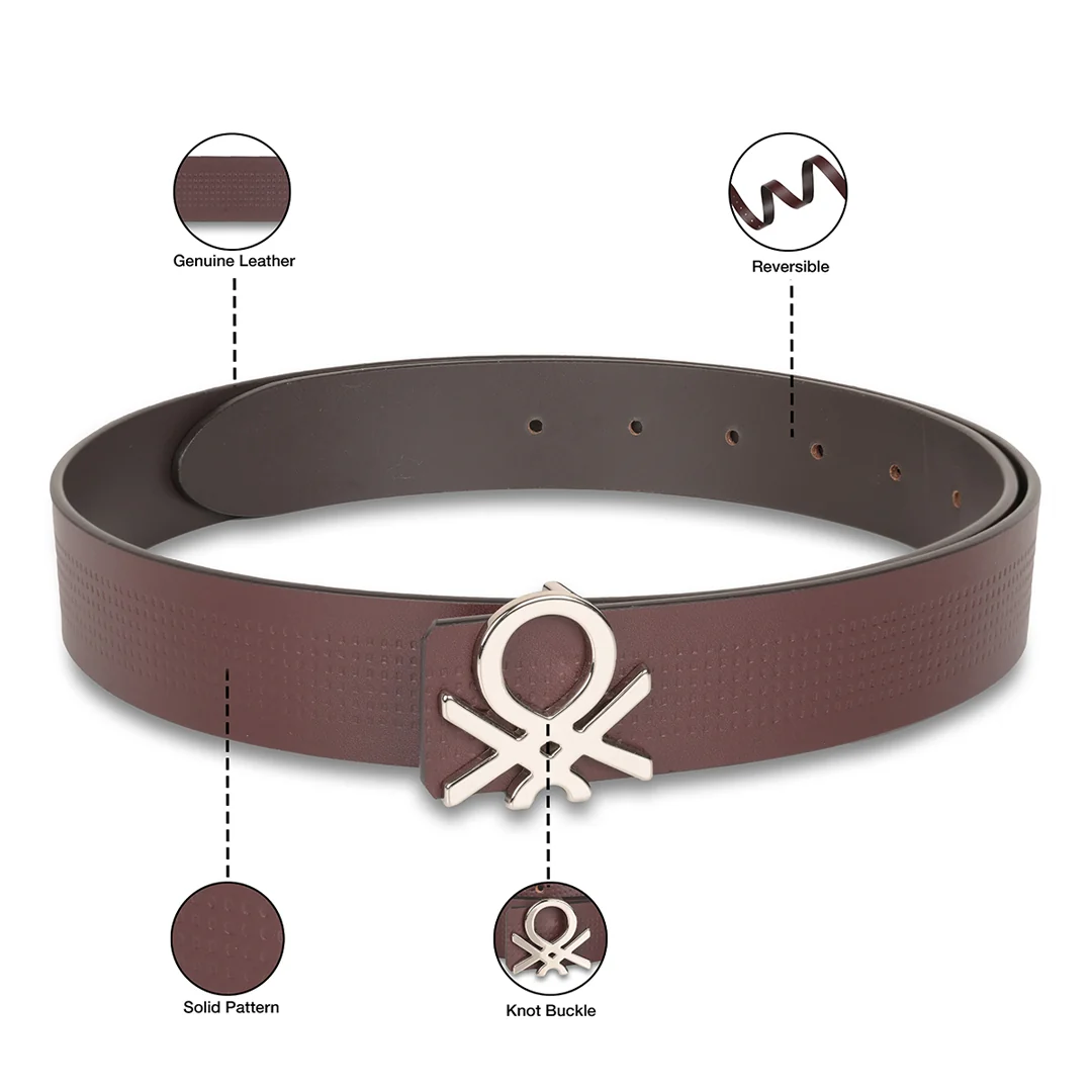 United Colors of Benetton Castello Men's Leather Reversible Belt - Image 12