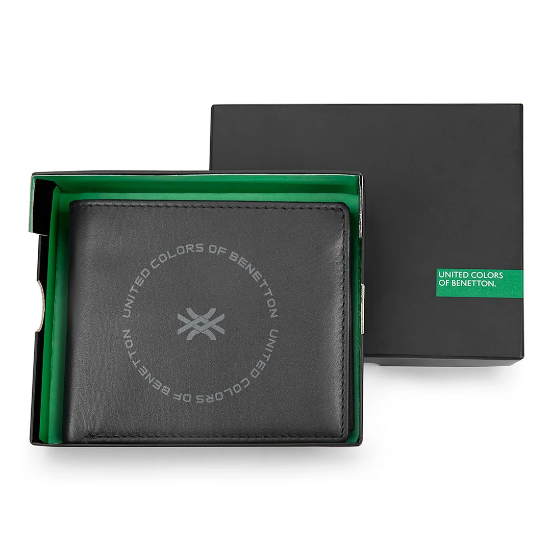 United Colors of Benetton Cormack Men's Leather Global Coin Wallet - Image 7