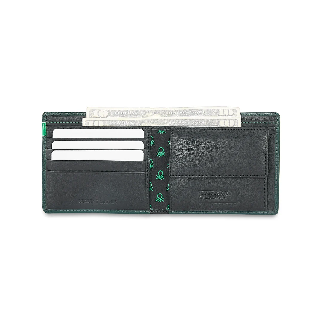United Colors of Benetton Corvin Men's Leather Global Coin Wallet - Image 5