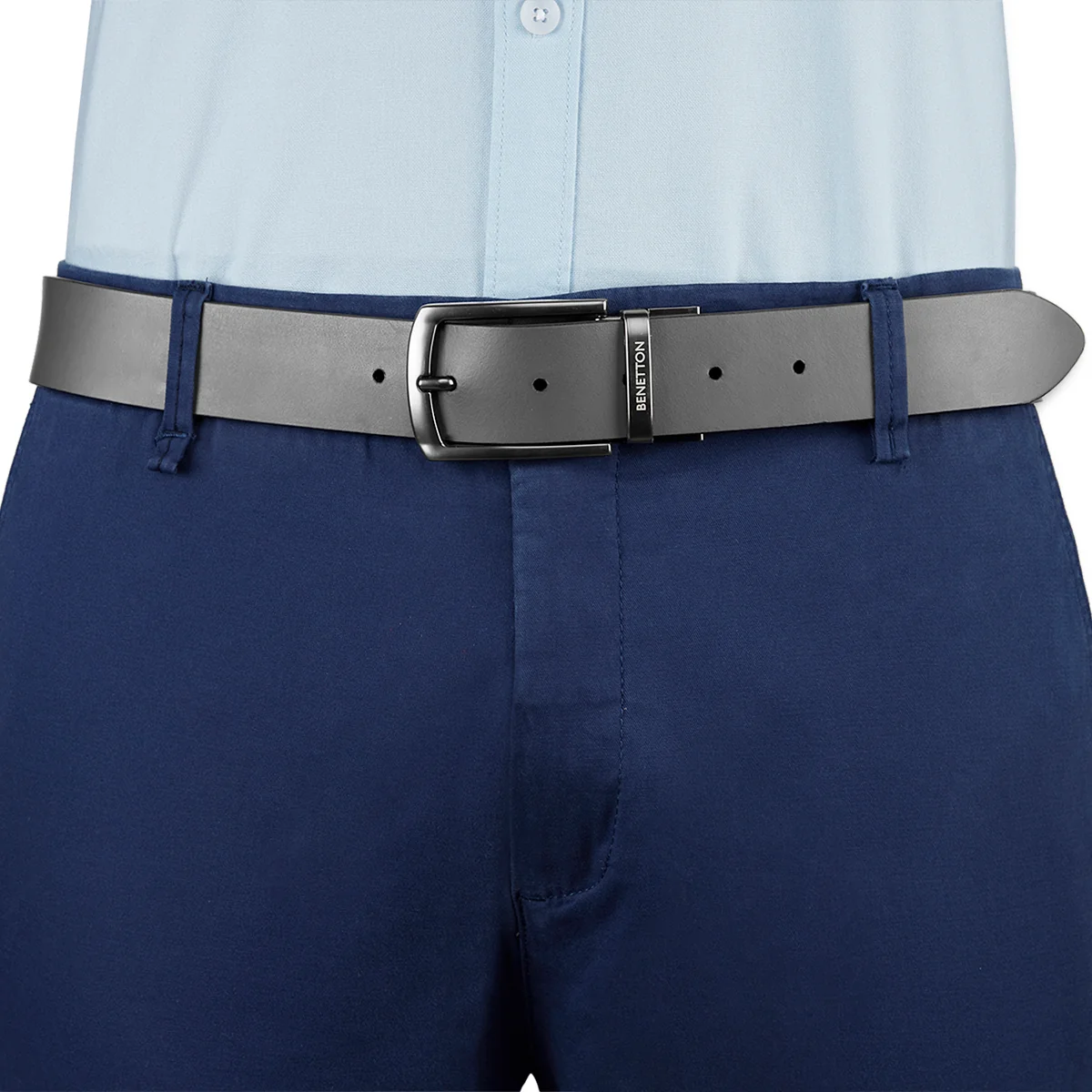 United Colors of Benetton Domenico Men's Leather Reversible Belt - Image 14