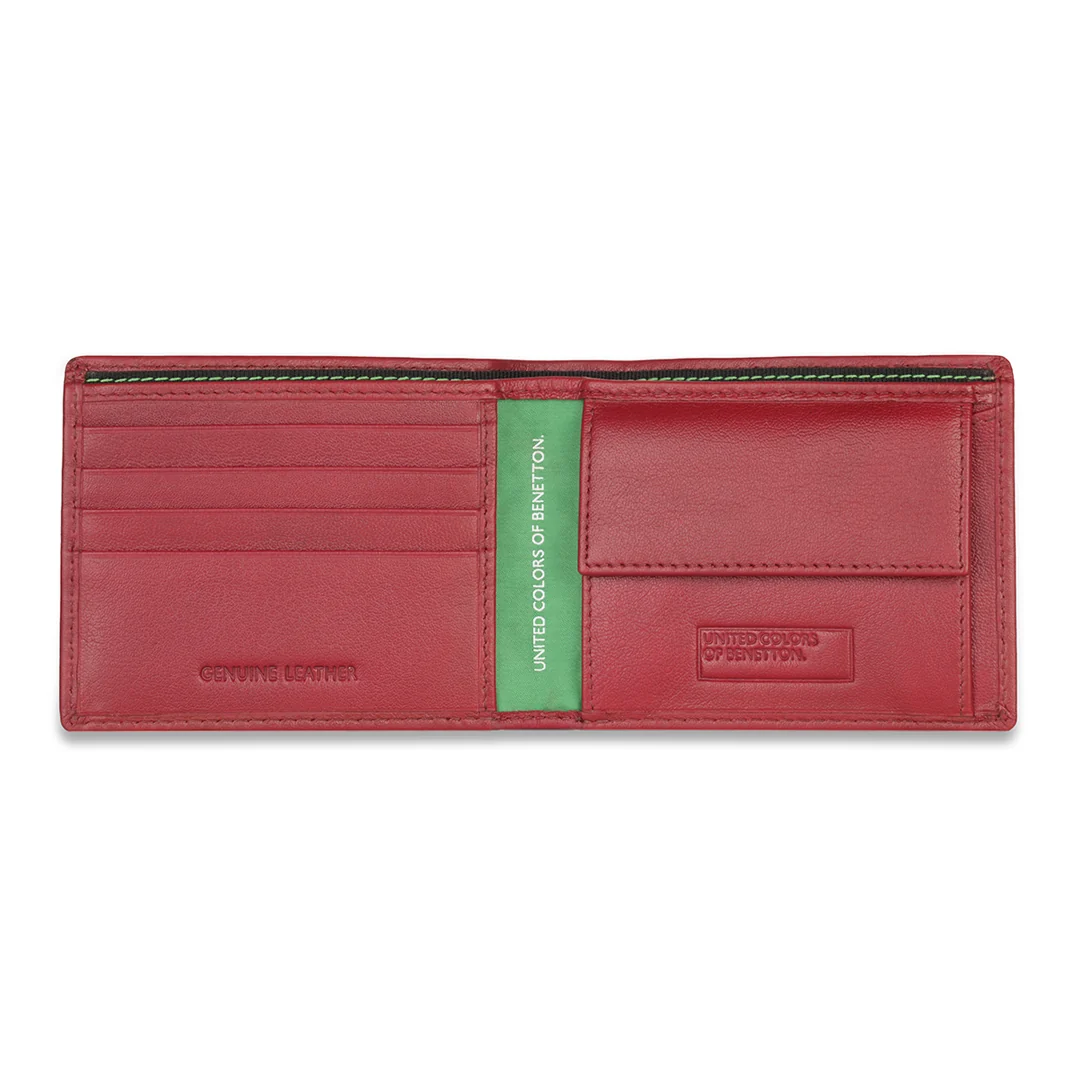 United Colors of Benetton Eagen Men's Leather Global Coin Wallet - Image 16
