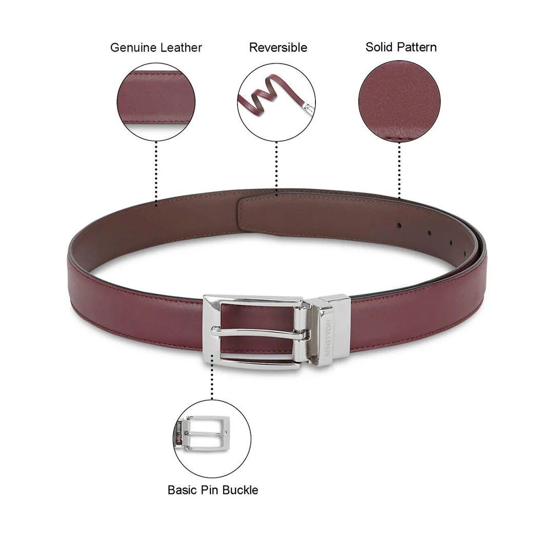 United Colors of Benetton Fredrico Men's Leather Reversible Belt - Image 13