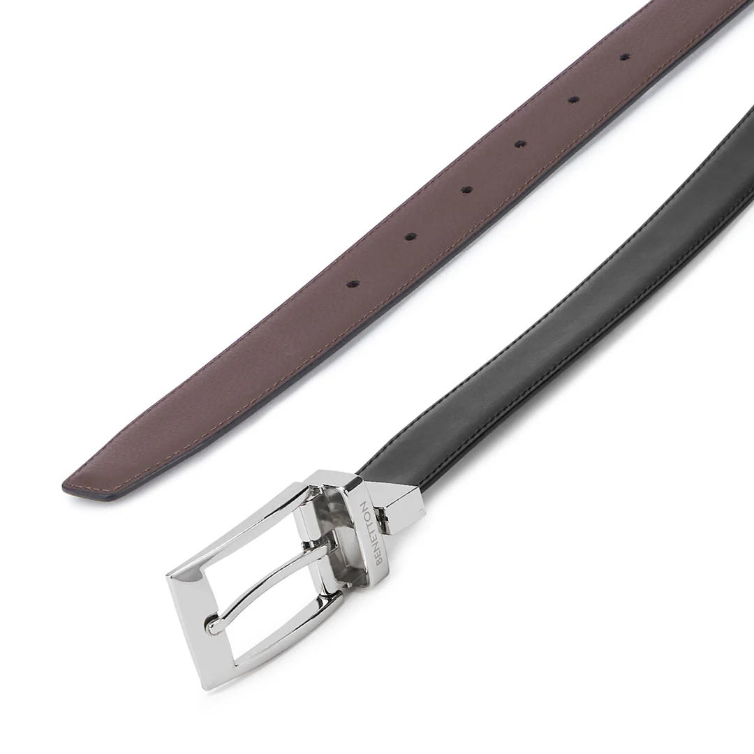 United Colors of Benetton Fredrico Men's Leather Reversible Belt - Image 3