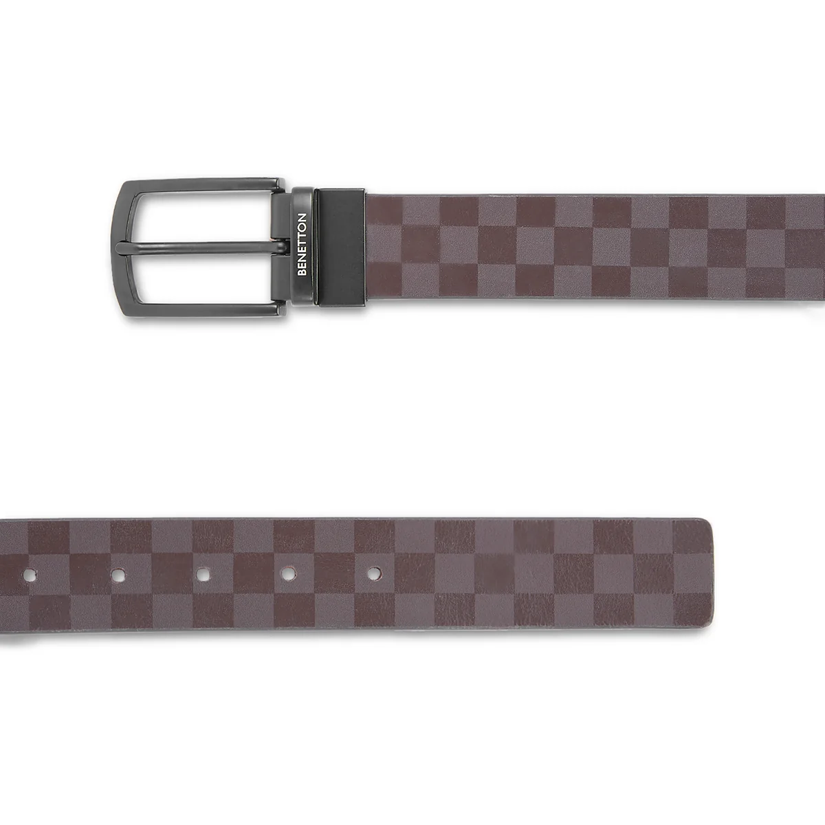 United Colors of Benetton Greco Men's Leather Reversible Belt - Image 2