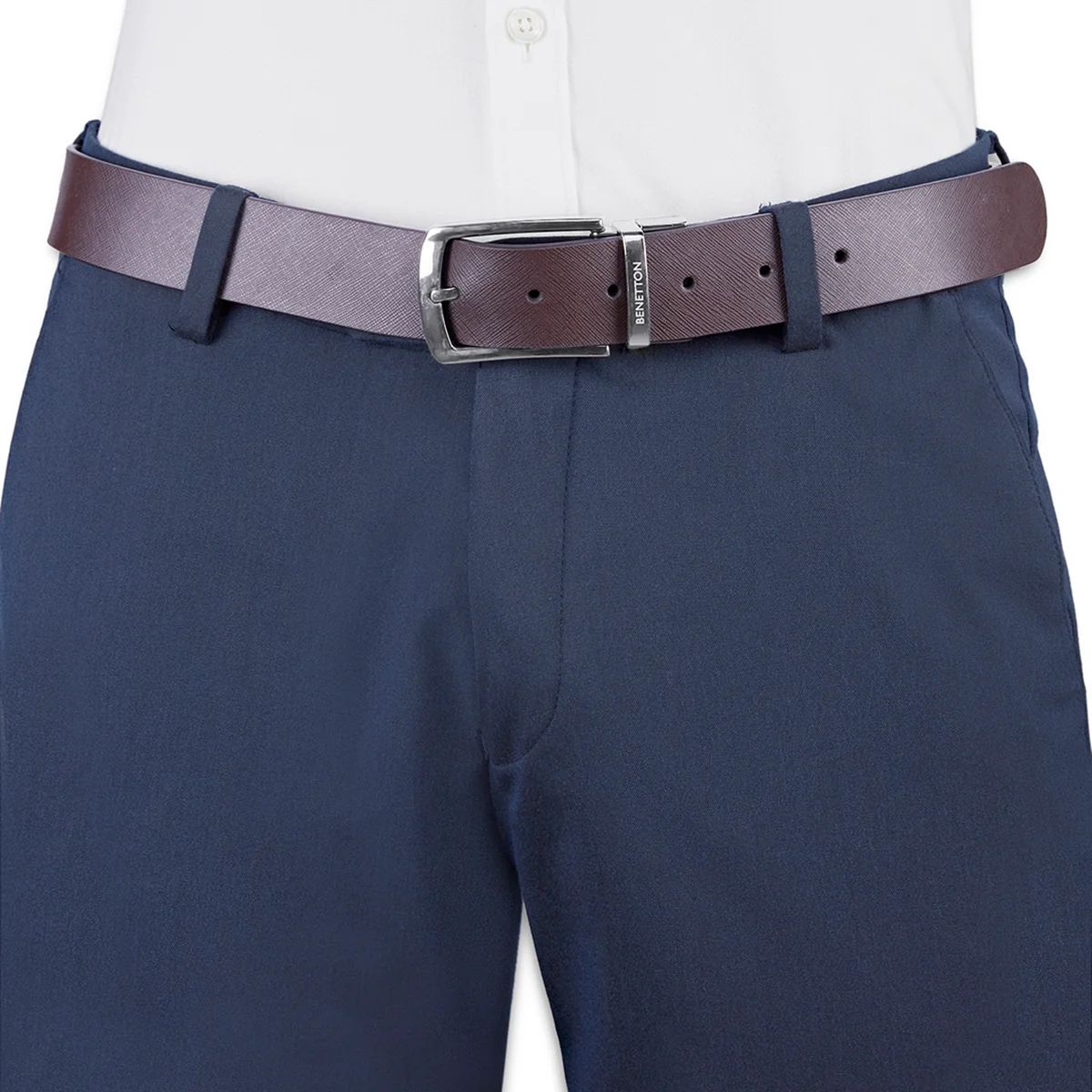 United Colors of Benetton Jenner Men's Leather Reversible Belt - Image 23