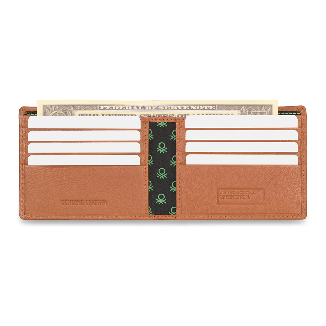 United Colors of Benetton Nolen Men's Leather Slimfold Wallet - Image 5