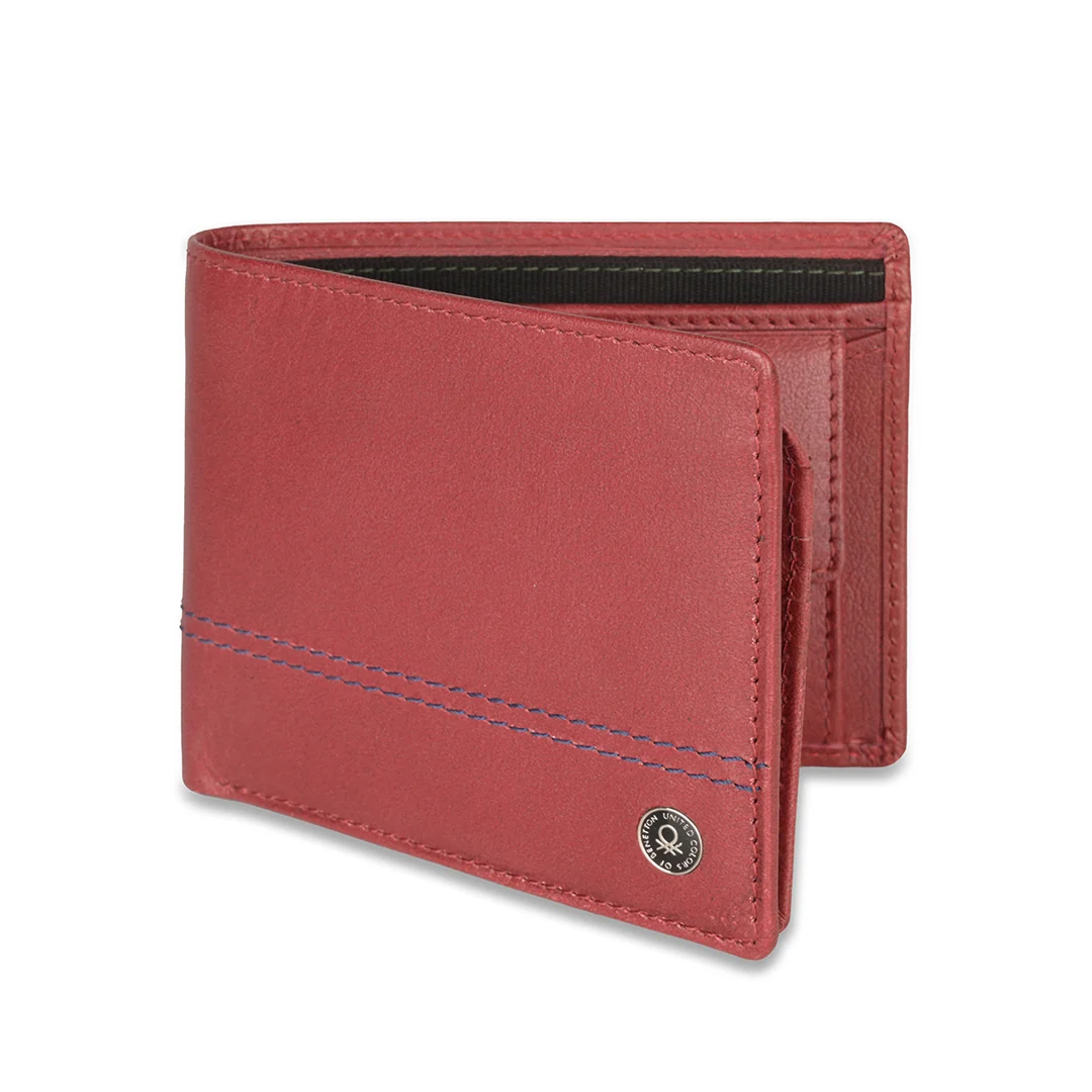 United Colors of Benetton Roque Men's Leather Multi Card Coin Wallet - Image 2