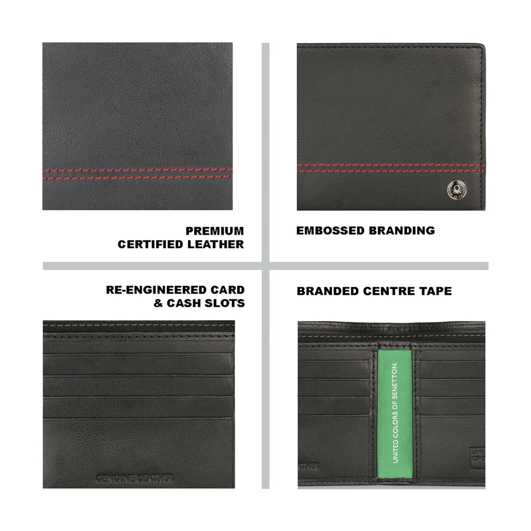 United Colors of Benetton Roque Men's Slimfold Wallet - Image 4