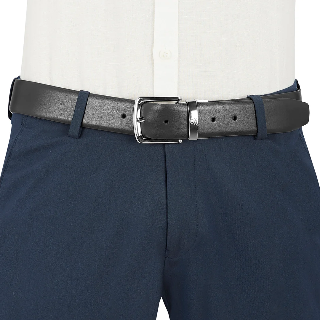 United Colors of Benetton Trove Reversible Men's Leather Belt - Image 7