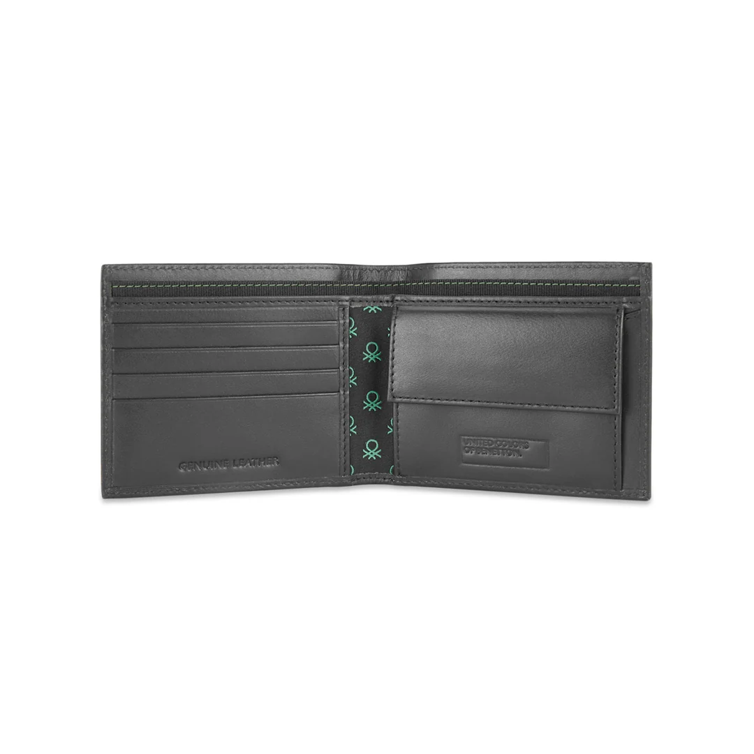 United Colors of Benetton Valen Men's Leather Global Coin Wallet - Image 8