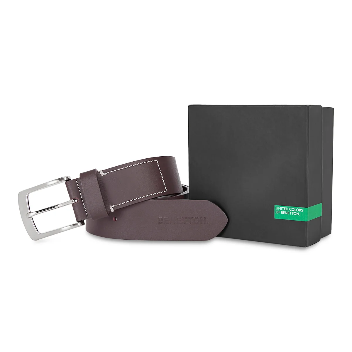 United Colors of Benetton Vatican Men's Leather Non Reversible Belt - Image 15