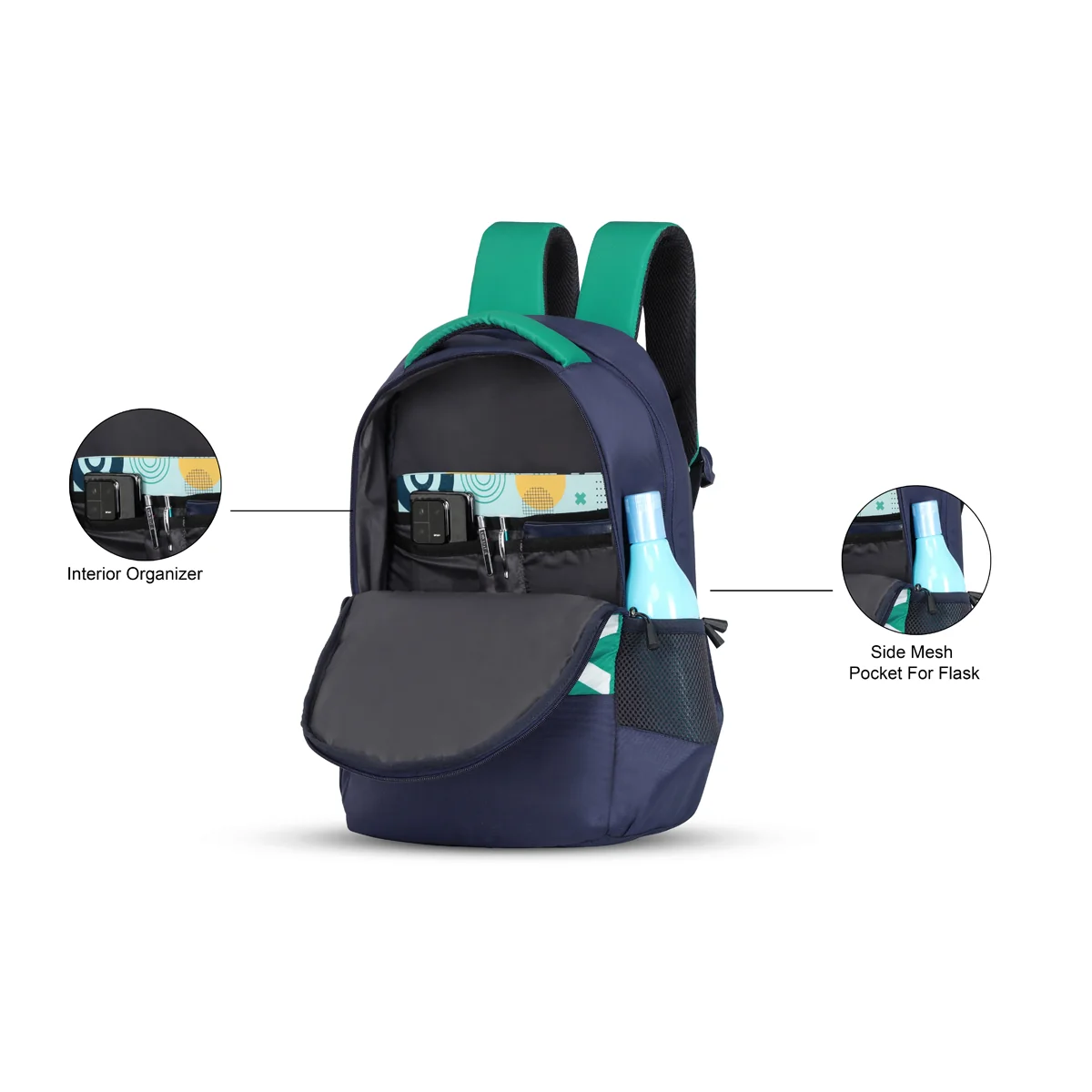 United Colors of Benetton Winsome Laptop Backpack - Image 5