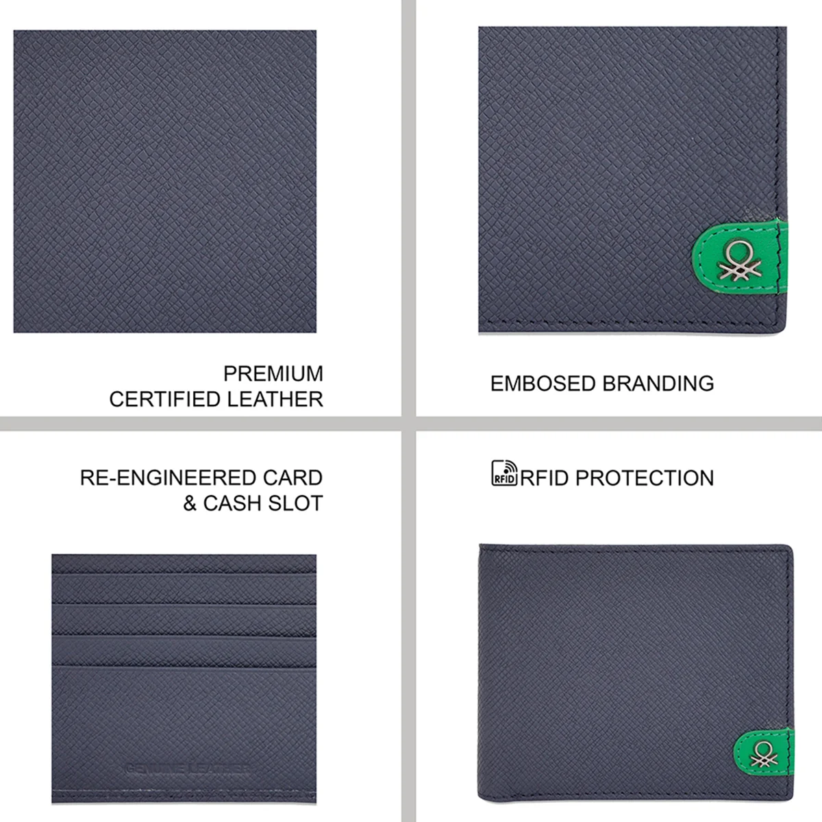 United Colors of Benetton Adamo Men's Global Coin Wallet - Image 4