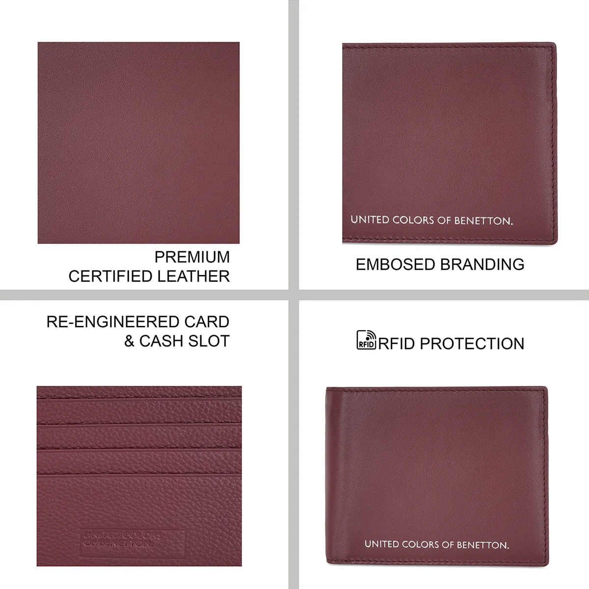 United Colors of Benetton Aelger Men's Passcase Wallet - Image 4
