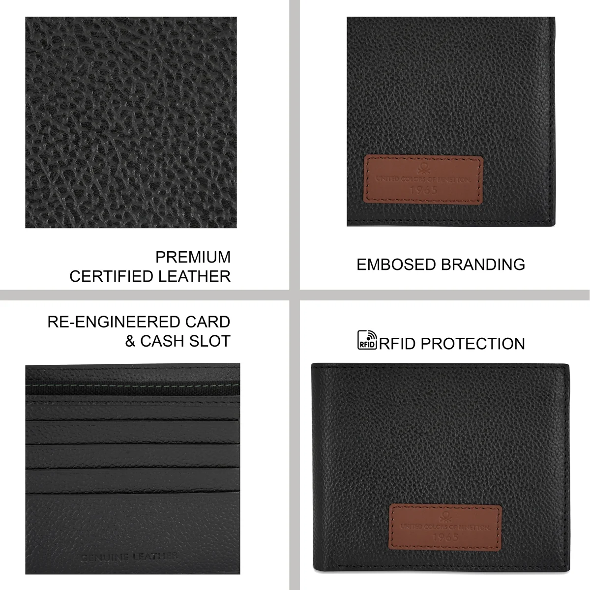 United Colors of Benetton Alfrid Men's Global Coin Wallet - Image 4