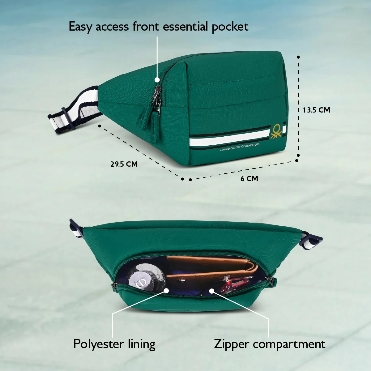 United Colors of Benetton All Star Waist Pouch - Image 5