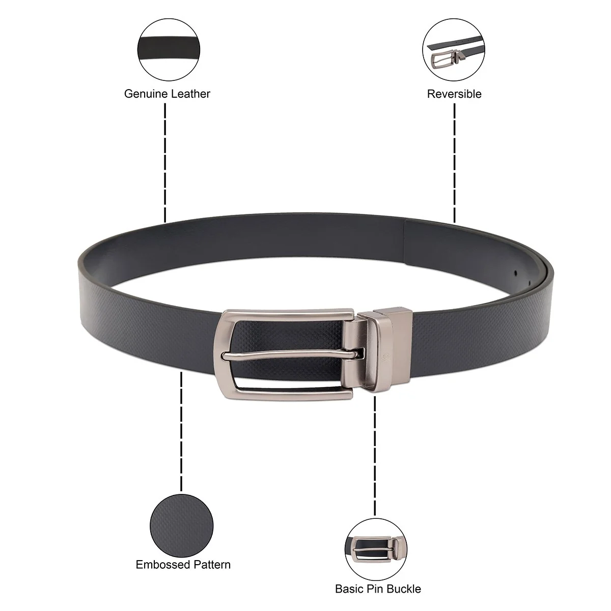 United Colors of Benetton Alois Men's Reversible Belt - Image 4