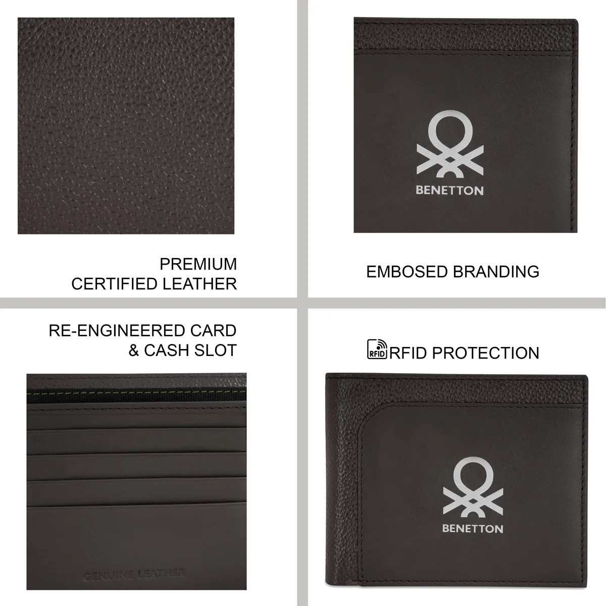United Colors of Benetton Aloise Men's Global Coin Wallet - Image 12