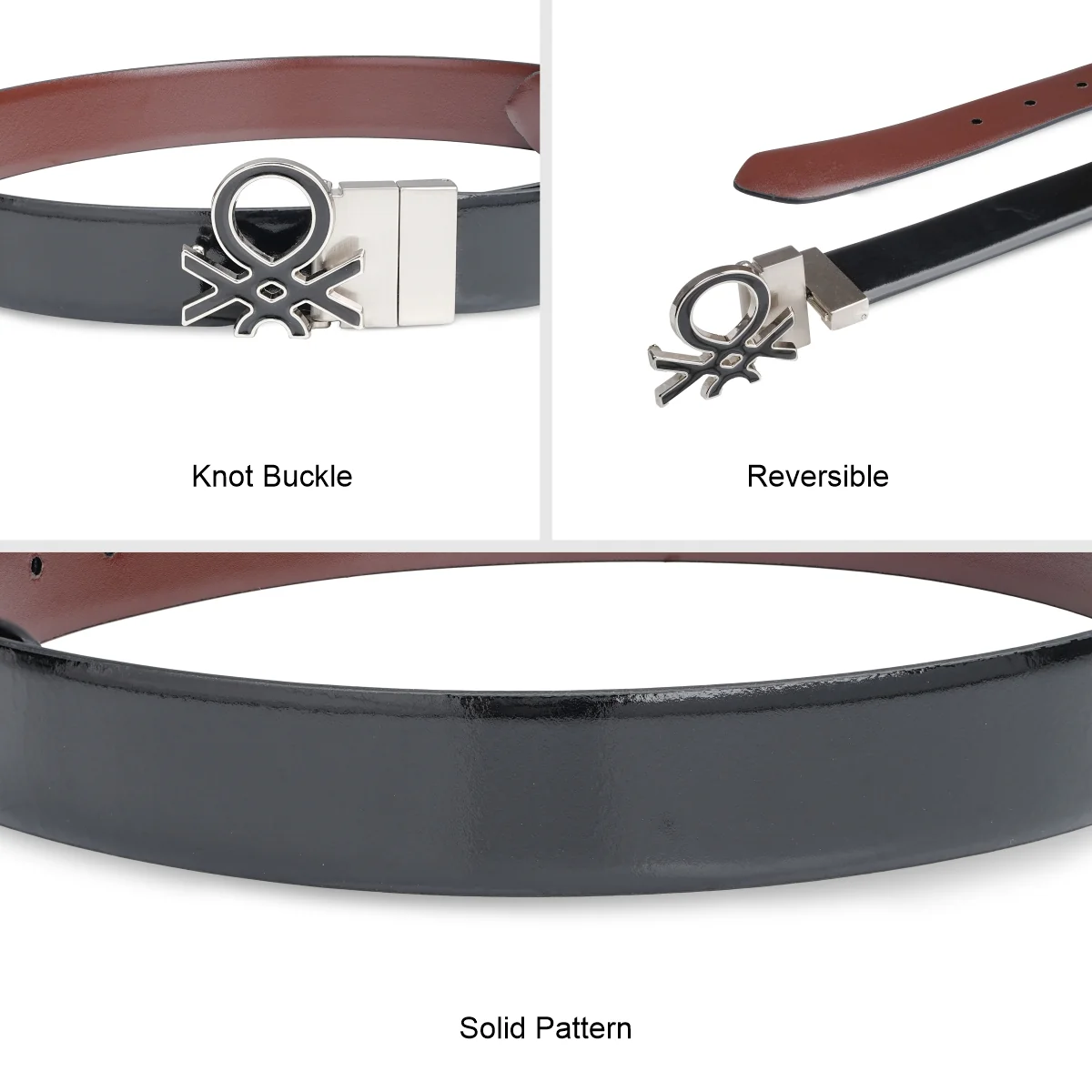 United Colors of Benetton Aurenne Men's Reversible Belt - Image 7