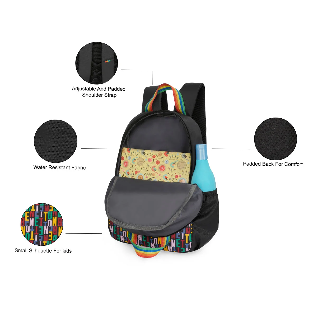 United Colors of Benetton Avio Back to School Backpack - Image 4