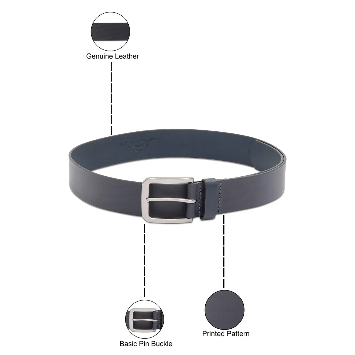 United Colors of Benetton Basilica Men's Non Reversible Belt - Image 4