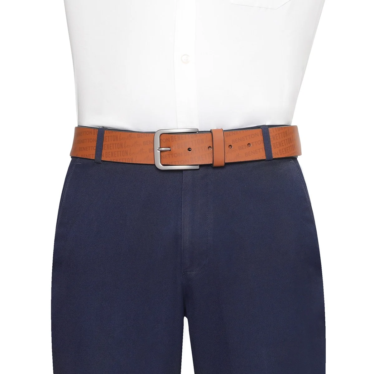United Colors of Benetton Basilica Men's Non Reversible Belt - Image 7