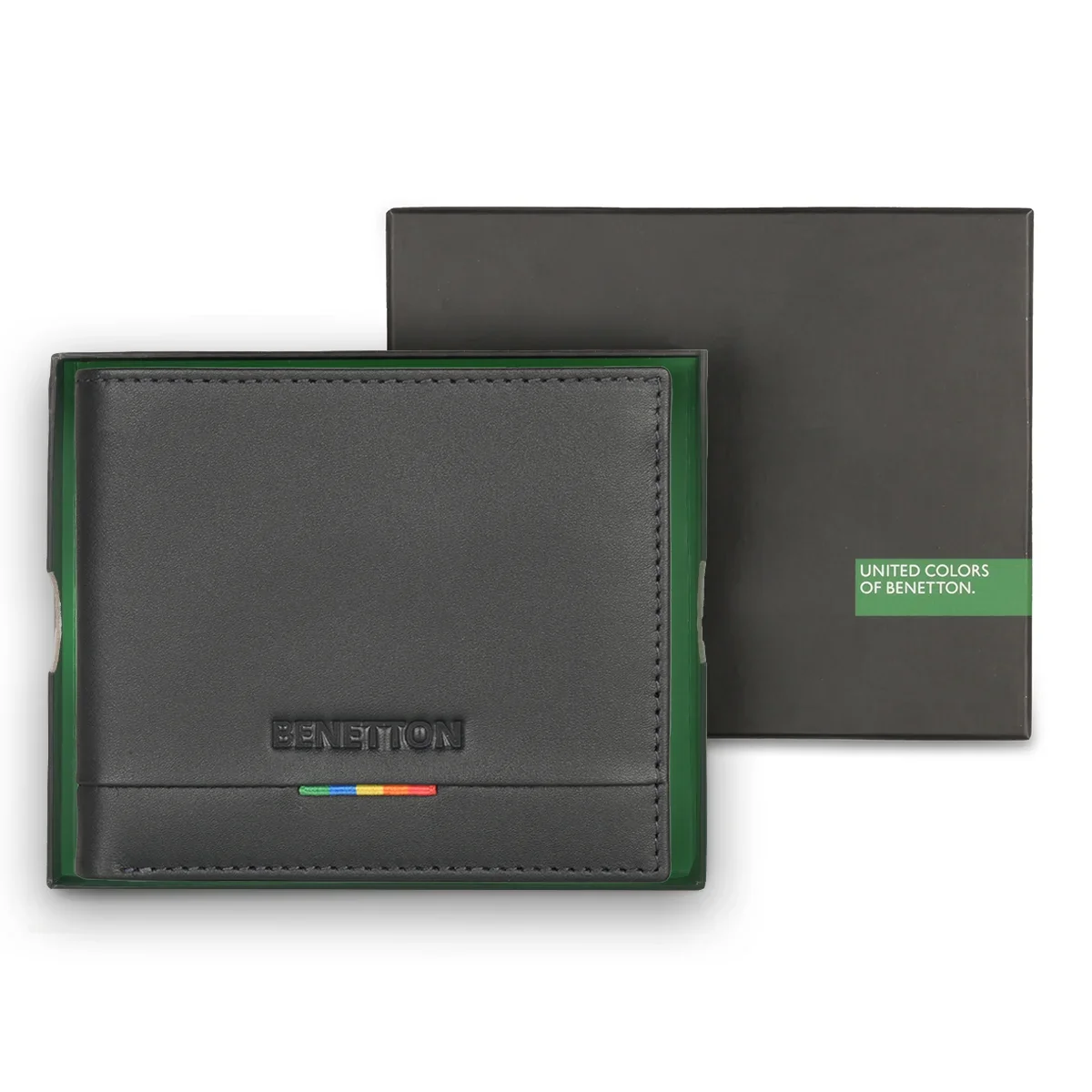 United Colors of Benetton Castriel Men's Global Coin Leather Wallet - Image 7
