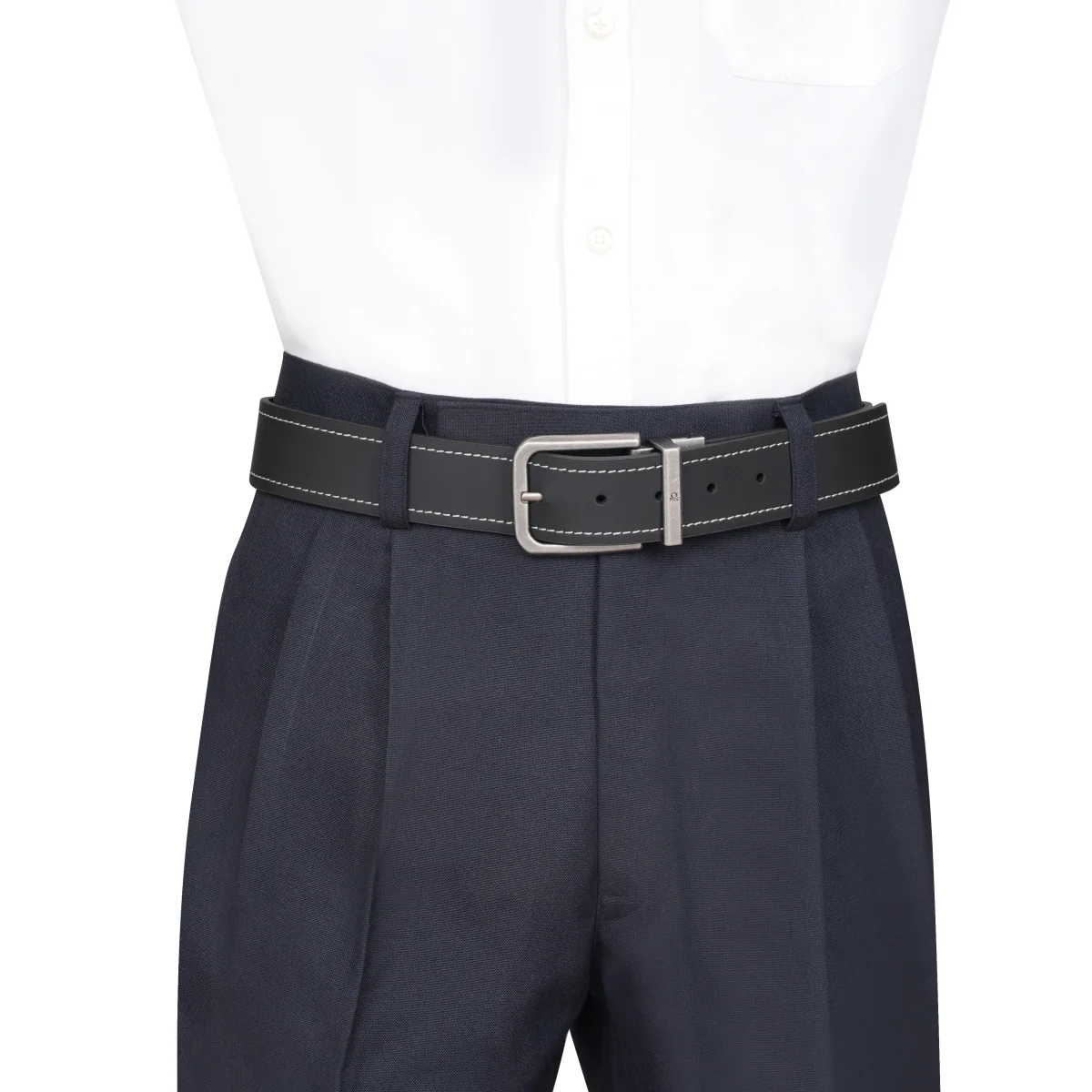 United Colors of Benetton Coats Men's Reversible Belt - Image 6