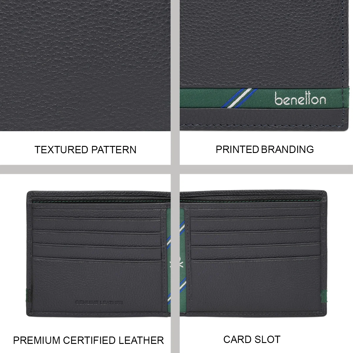 United Colors of Benetton Coburg Men's Slimfold Wallet - Image 7