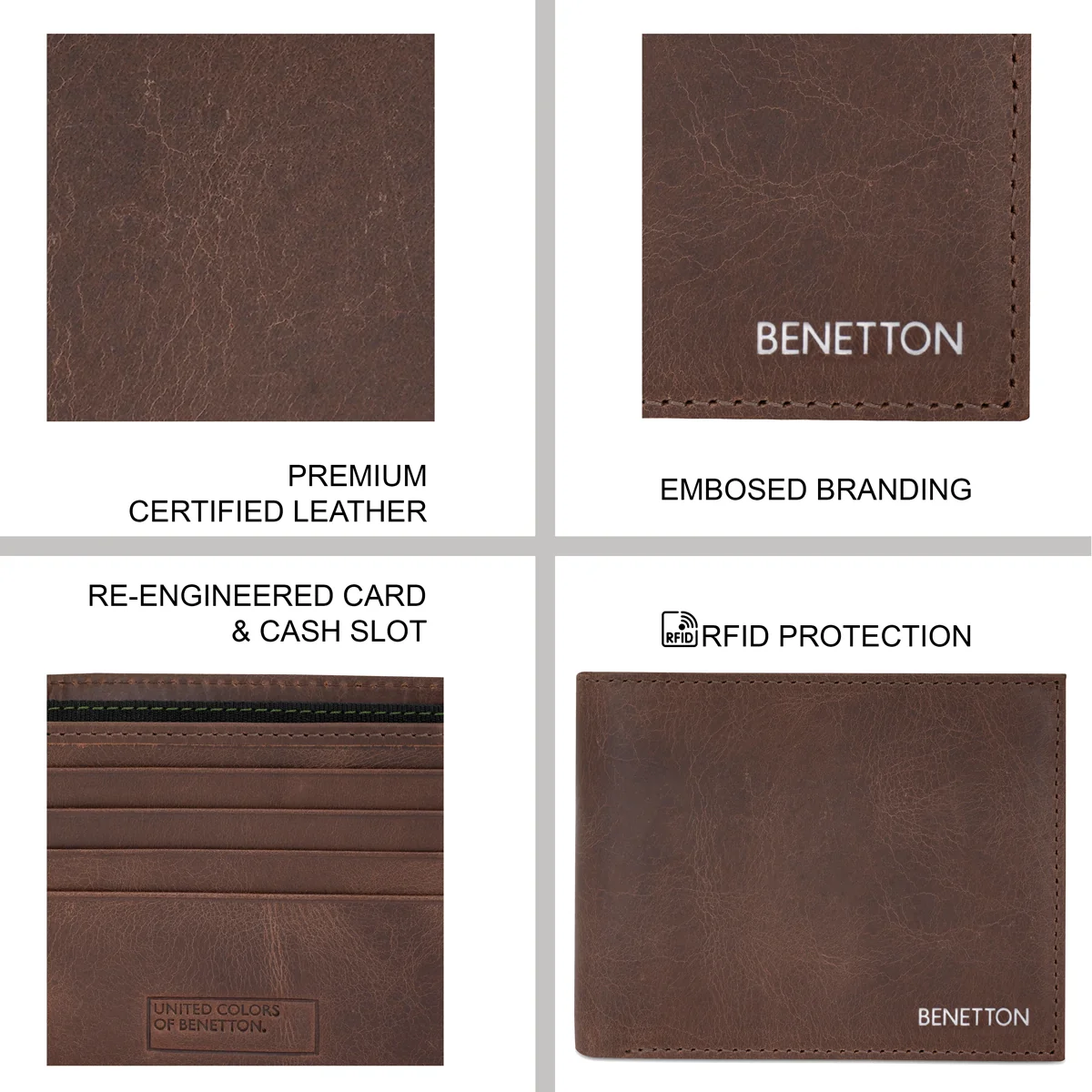 United Colors of Benetton Corso Men's Passcase Wallet - Image 4