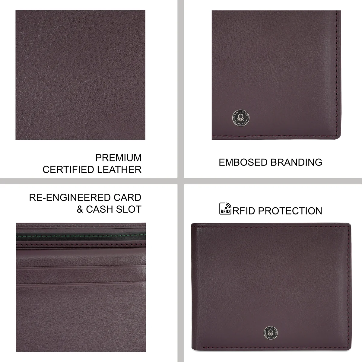 United Colors of Benetton Davide Men's Passcase Wallet - Image 7