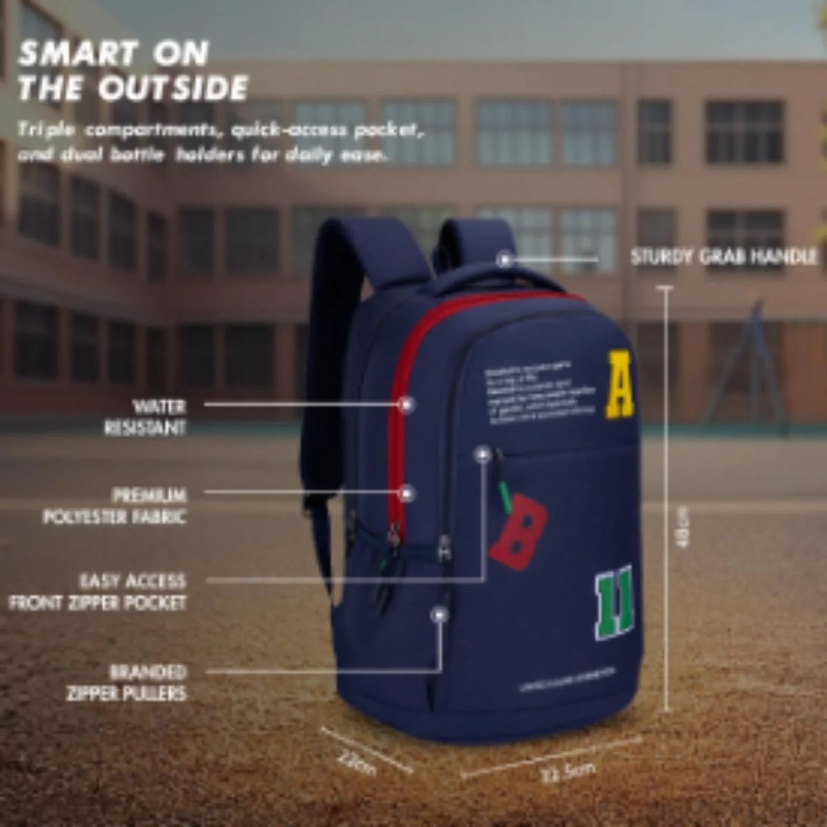 United Colors of Benetton Dodger Non Laptop Backpack - Image 4