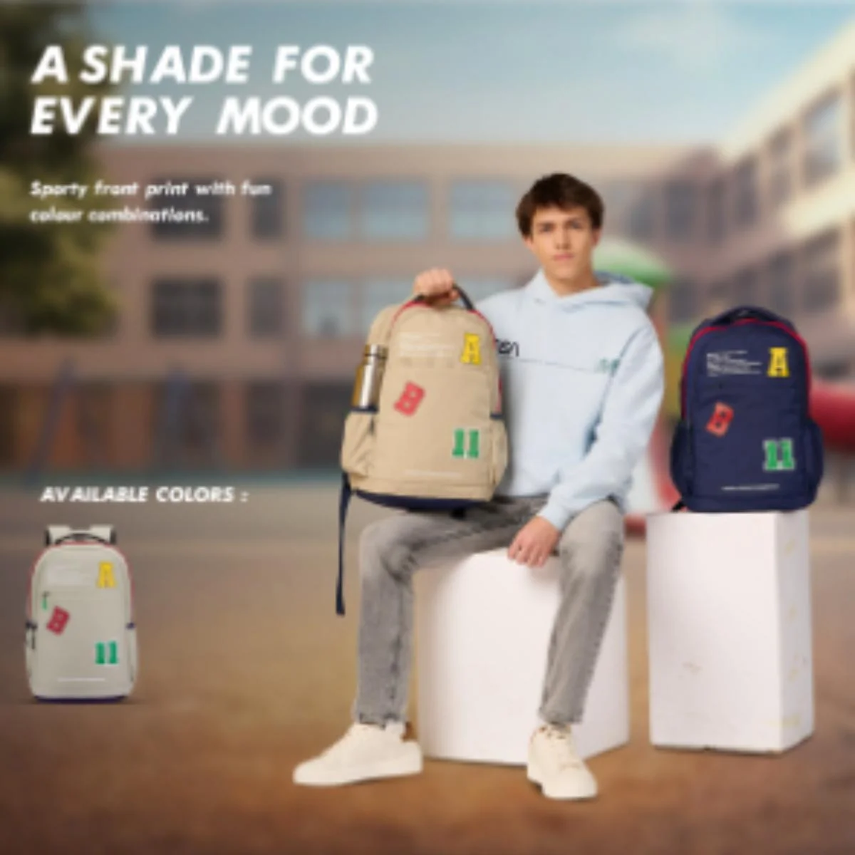 United Colors of Benetton Dodger Non Laptop Backpack - Image 6