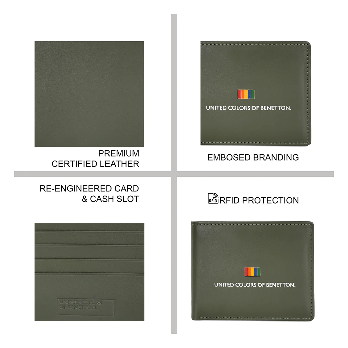 United Colors of Benetton Edmondo Men's Global Passcase Wallet - Image 14