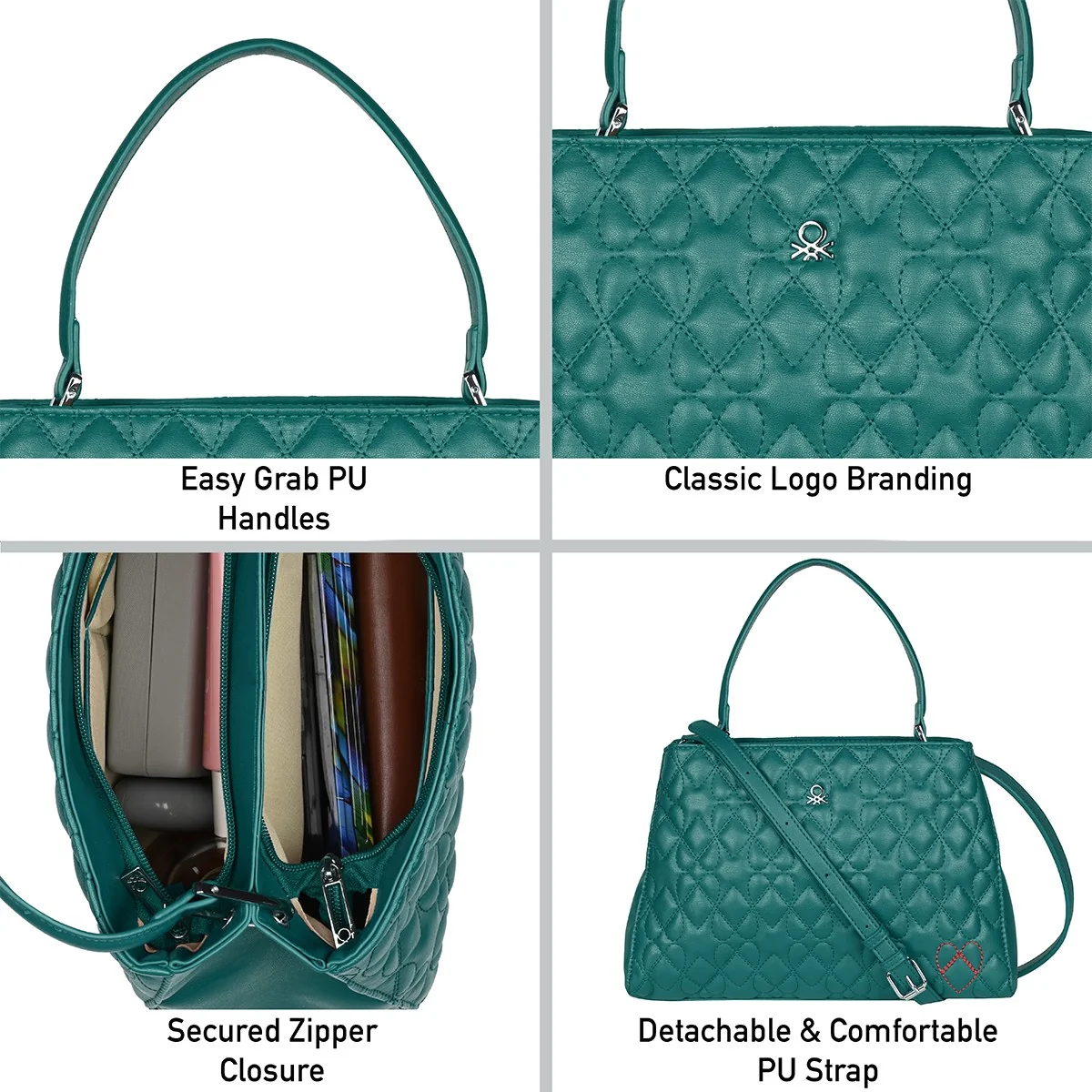 United Colors of Benetton Ellna Women's Satchel - Image 6