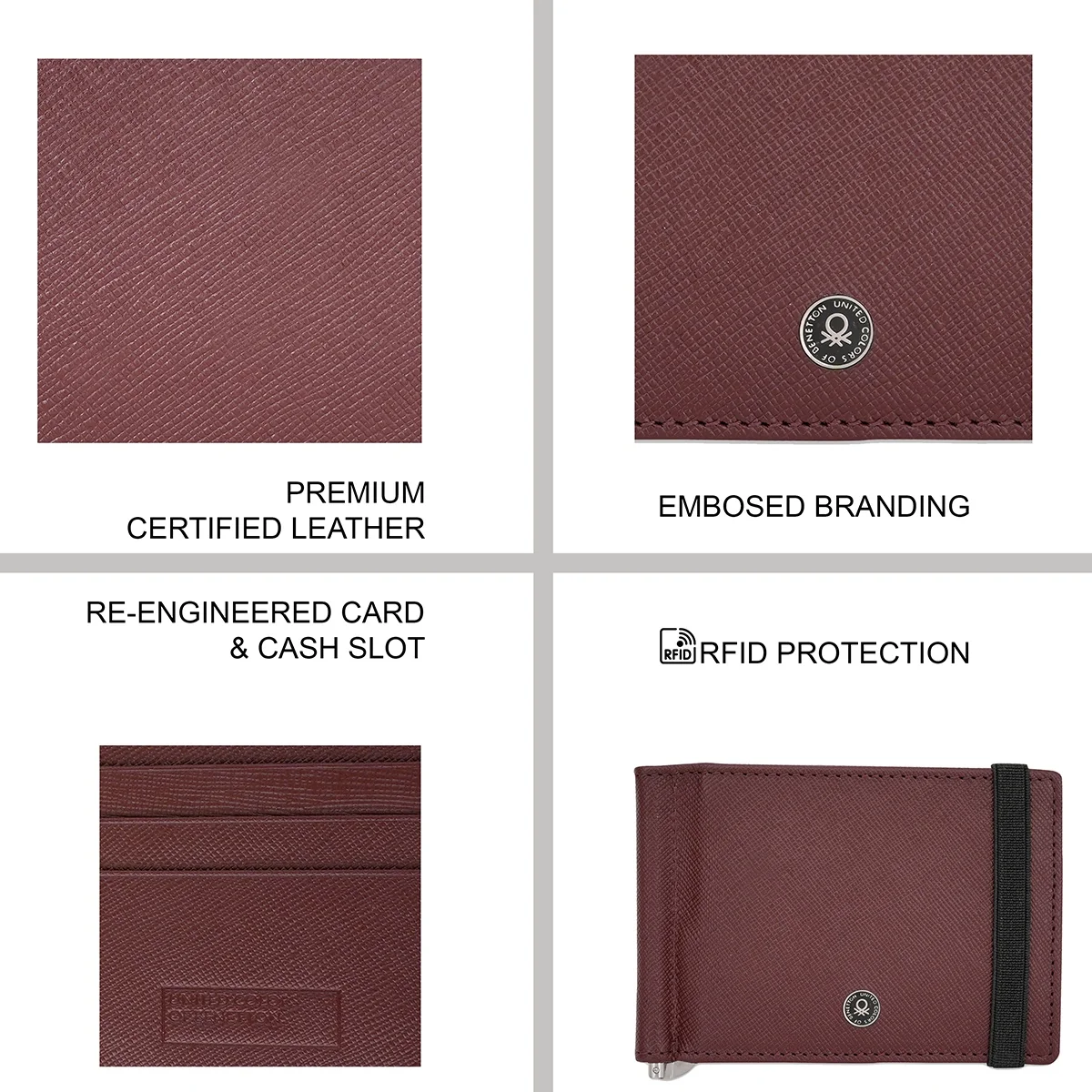 United Colors of Benetton Fiero Moneyclip Wallet - Image 7