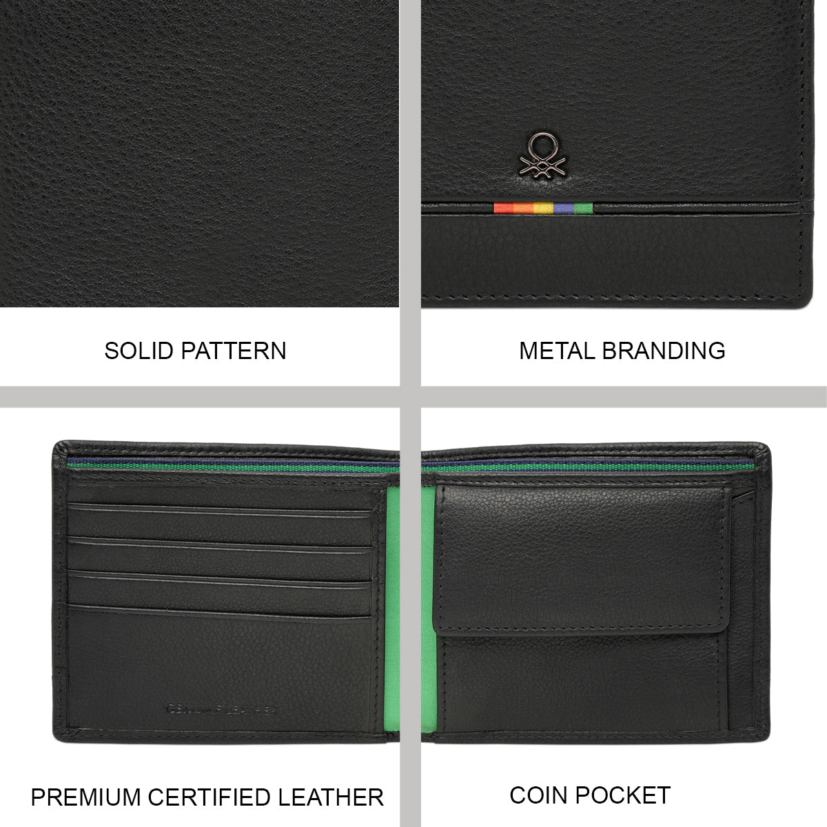 United Colors of Benetton Forssa Men's Global Coin Wallet - Image 7
