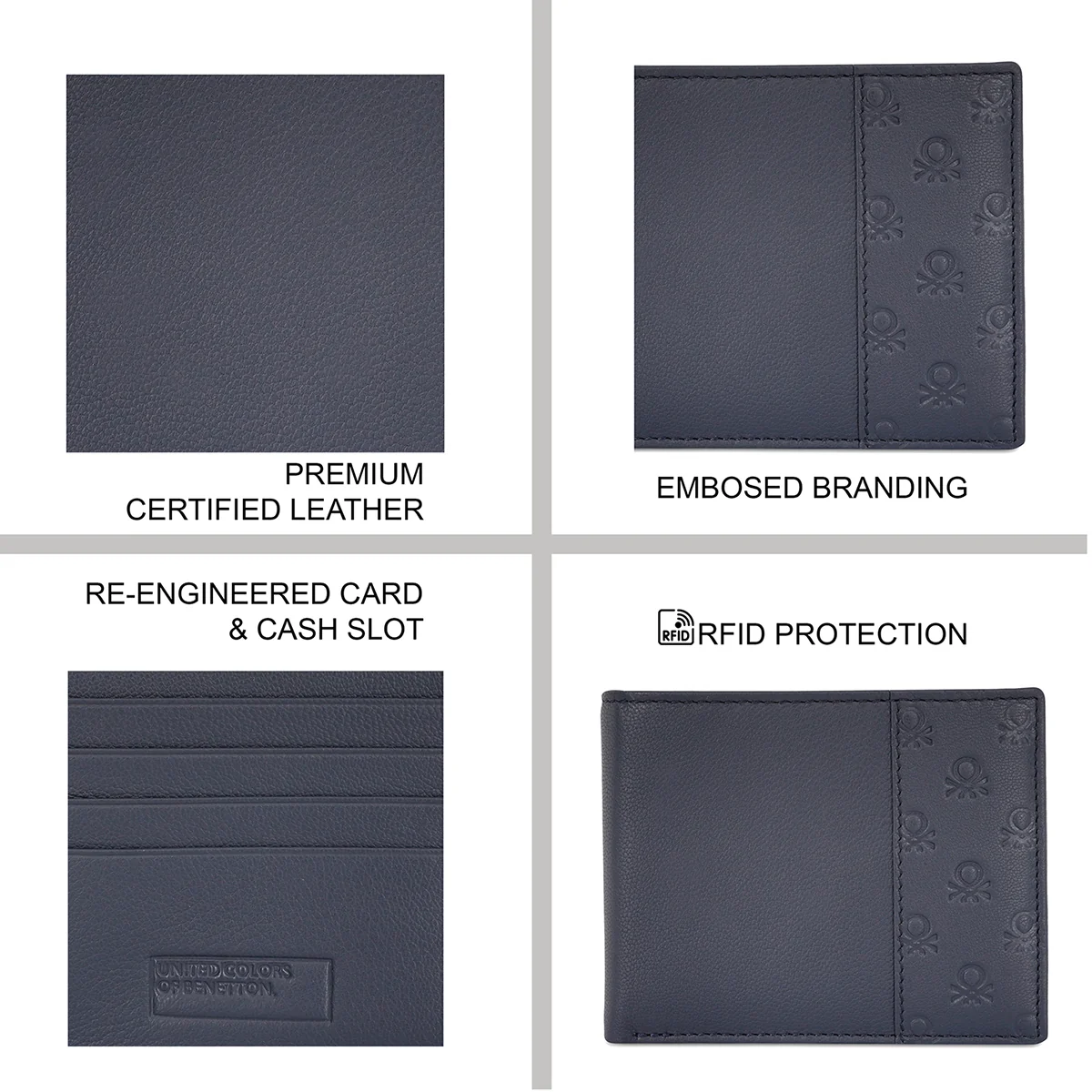 United Colors of Benetton Genaro Men's Passcase Wallet - Image 4