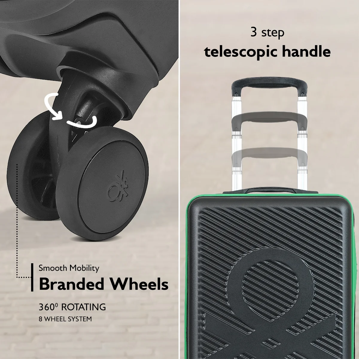 United Colors of Benetton Glide Pro Hard Luggage - Image 3