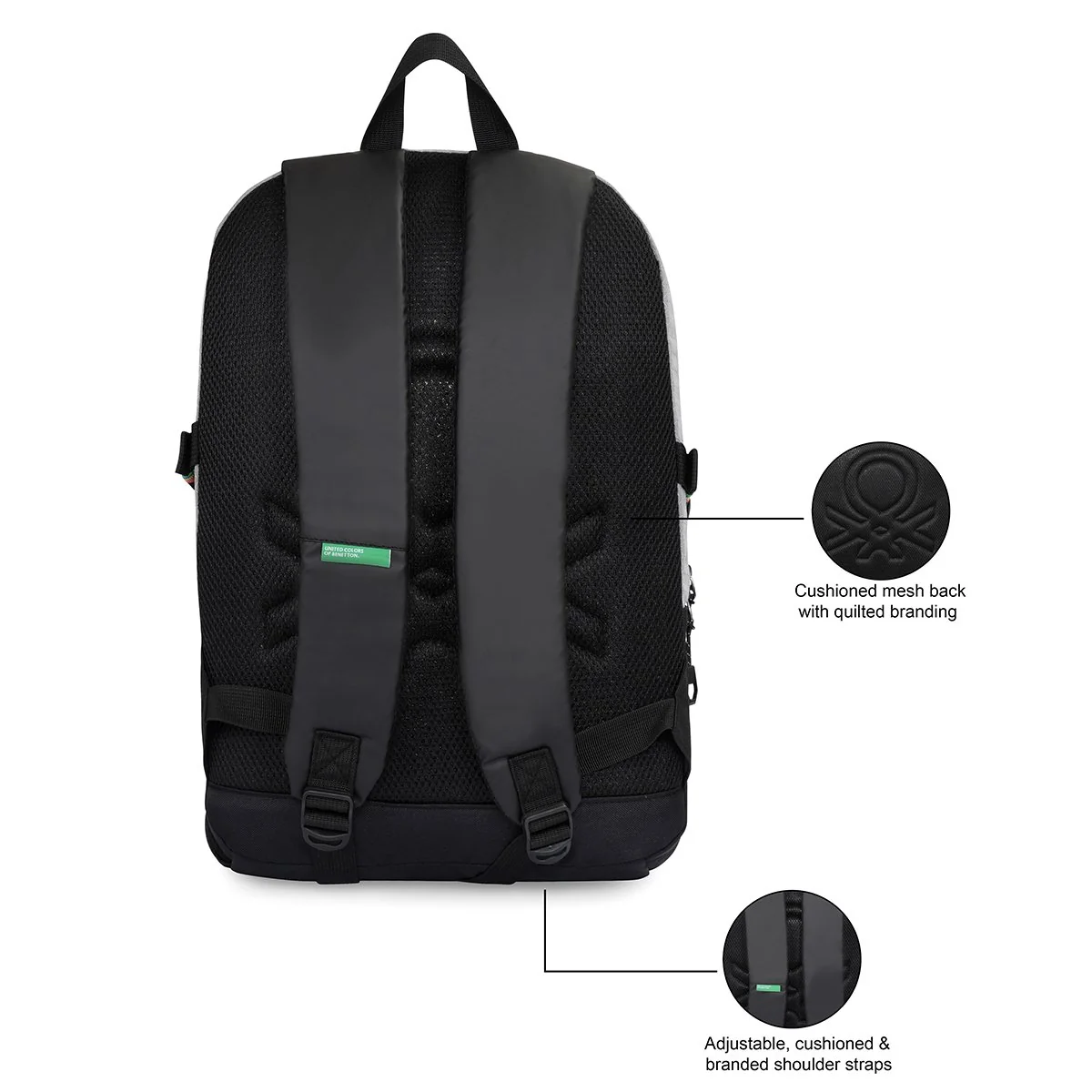 United Colors of Benetton Kaizen Laptop Backpack - Image 5