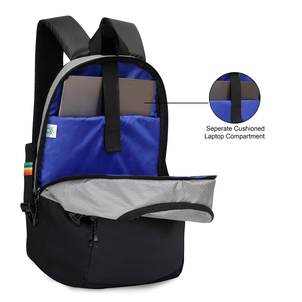 United Colors of Benetton Kaizen Laptop Backpack - Image 7