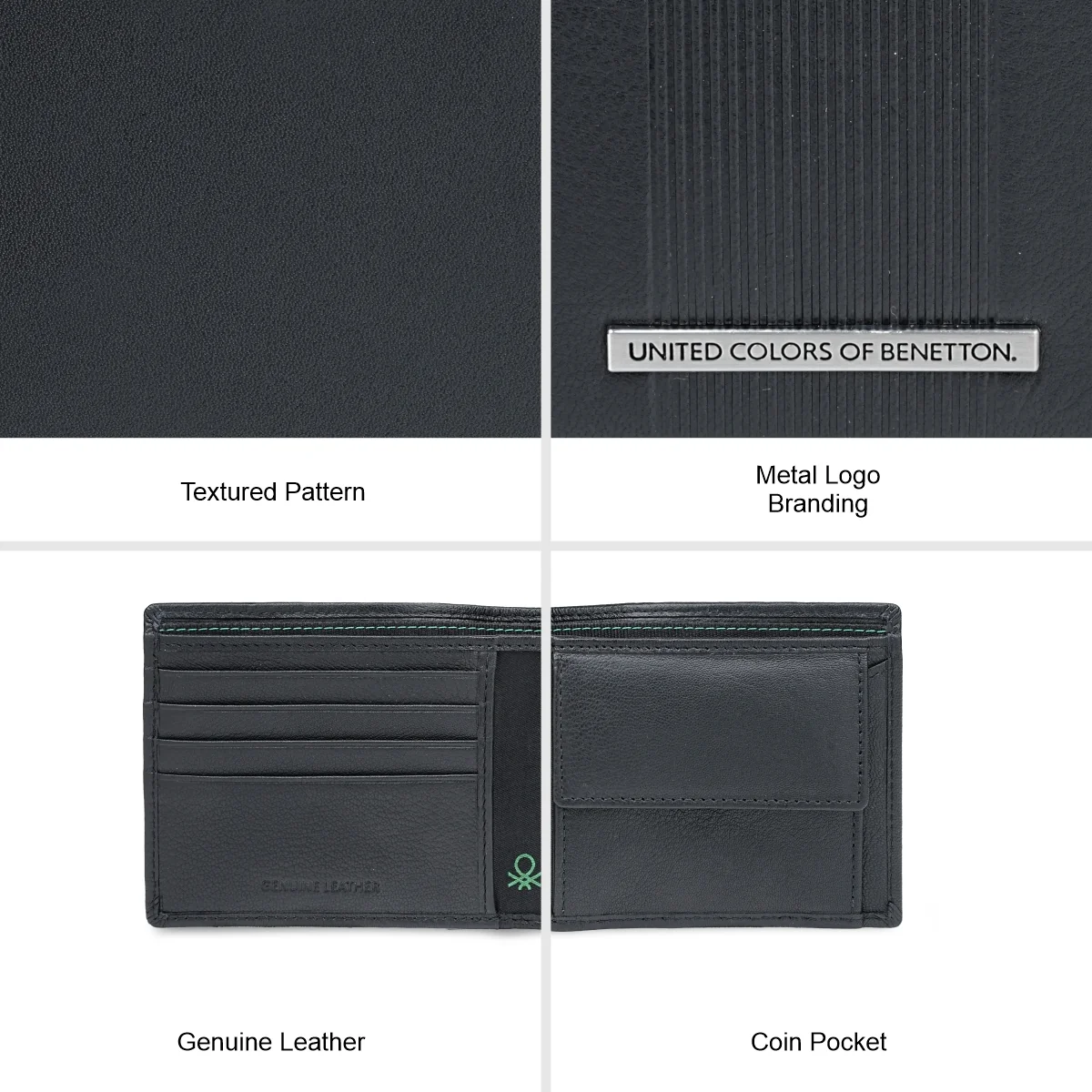 United Colors of Benetton Kleve Men's Global Coin Wallet - Image 7