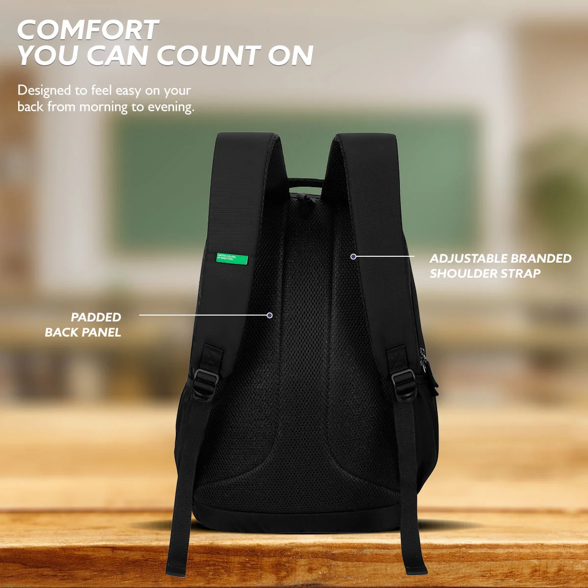 United Colors of Benetton Legend Non Laptop Backpack - Image 5