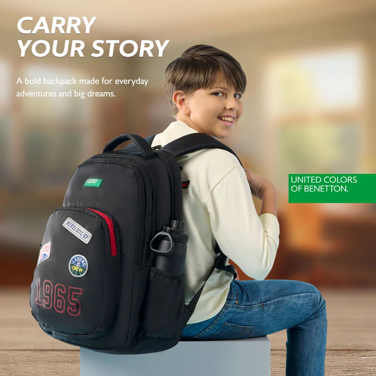 United Colors of Benetton Legend Non Laptop Backpack - Image 6
