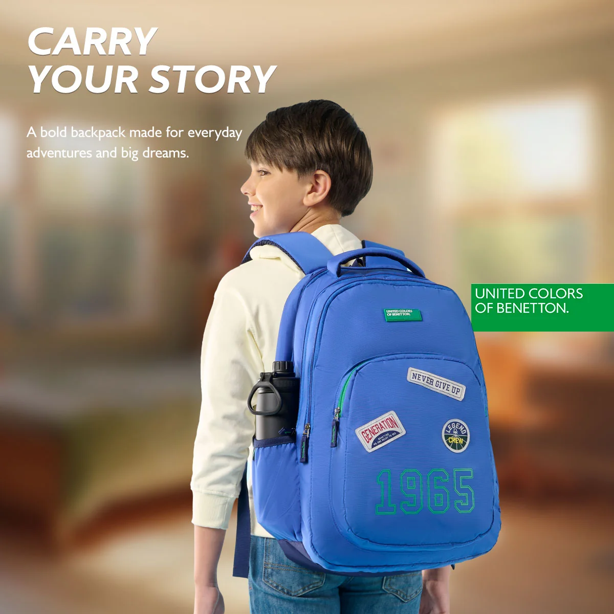 United Colors of Benetton Legend Non Laptop Backpack - Image 3